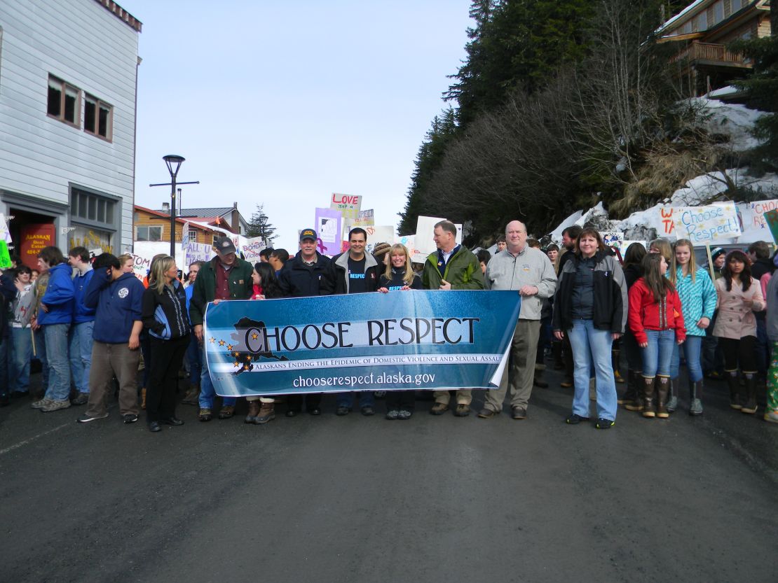A "Choose Respect" rally last year in Alaska. 