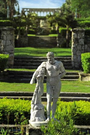 At the One&Only Ocean Club in the Bahamas, you might feel like you're in France while wandering amid the garden's statuary and Augustinian cloister.