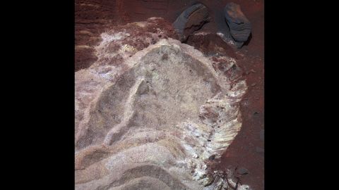 Soft soil was exposed when Spirit's wheels dug into a patch of ground dubbed Troy in 2009. While stationed there, the rover was able to show scientists that water, possibly in the form of snowmelt, had trickled into the subsurface relatively recently. Layers of soil with different compositions suggest that thin films of water may have gotten into the ground from frost or snow. Scientists believe Mars could have had cyclical climate changes when the planet was tilted farther on its axis.