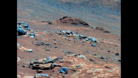 Spirit made another discovery linked to the possibility that Mars could have supported life. This photo is from that location -- an outcrop called Comanche -- in 2005. In 2010, scientists combined data from the rover's three spectrometers and suggested the composition of Comanche is about one-fourth magnesium iron carbonate. This finding indicates the environment was once wet and nonacidic and could have been favorable to life. 