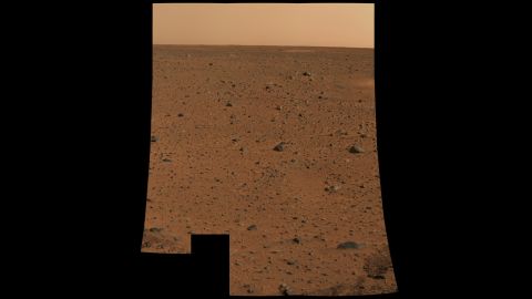 This first color photo using Spirit's panoramic camera was the highest-resolution image ever taken on another planet's surface at the time. 