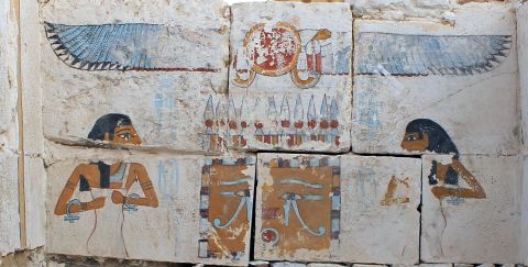 Researchers with the University of Pennsylvania Museum of Archaeology found intricate and vibrantly colored pictures in the tombs of Abydos in the Egyptian desert.