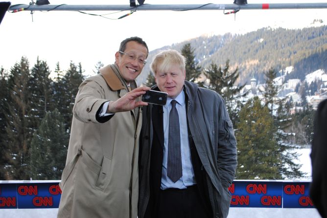 Richard Quest's selfie challenge continues. This time, it's Boris Johnson, the mayor of London. 