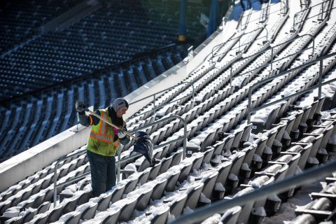 The NFL and local authorities are preparing for a possible snowstorm on the day of the game.