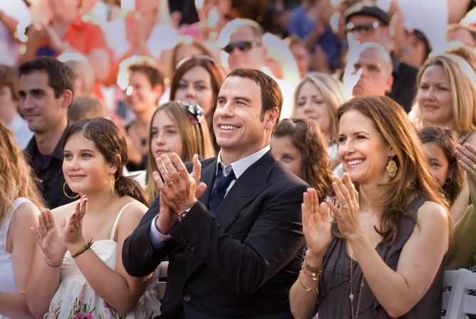 Actress Kelly Preston, right,<a target="_blank" target="_blank"> has said</a> she gave up drugs and alcohol to be a better mother to her kids and better wife to John Travolta. "I don't drink anymore. I don't smoke anymore. I don't do drugs anymore. All of those come with an 'anymore.' I used to do everything and a lot of everything," she said.
