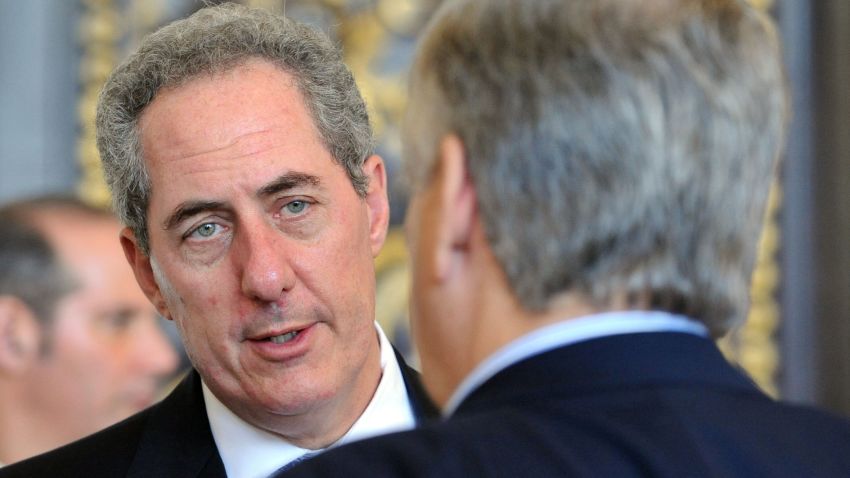 U.S. Trade Representative Michael Froman (2nd L) speaks with Brazil's Foreign Minister Luiz Alberto Figueiredo Machado (2nd R) during 9th World Trade Organization (WTO) Ministerial Conference in Nusa Dua, on the island of Bali on December 6, 2013. Commerce ministers engaged in an eleventh-hour flurry of diplomacy on December 6, hoping to save a WTO package amid stark warnings that failure would permanently cripple the body's trade-liberalisation drive. AFP PHOTO /Sonny TumbelakaSONNY TUMBELAKA/AFP/Getty Images