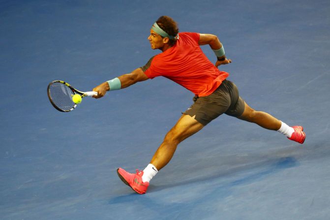 Most of the crowd were expecting Nadal to crumble completely or concede in the third, but slowly his movements became more fluid. Suddenly he was 3-0 up.
