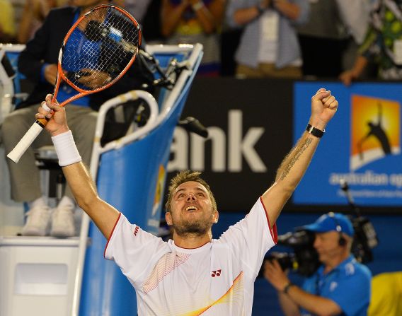 Any nerves Wawrinka was feeling weren't immediately obvious and he served out the match to love to claim his first grand slam title.