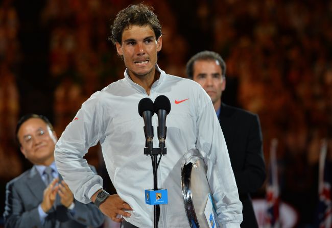 "Bad luck was against me but you really deserved it so congratulations," Nadal, wiping away tears, told the crowd post match. "Sorry to finish this way. I tried very, very hard."