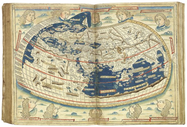 The world map within the 1482 edition of the Ptolemaic corpus is the first printed cartographical representation of Greenland, Iceland and the North Atlantic and the earliest datable printed map to bear a signature -- that of Johannes of Arnsheim. 