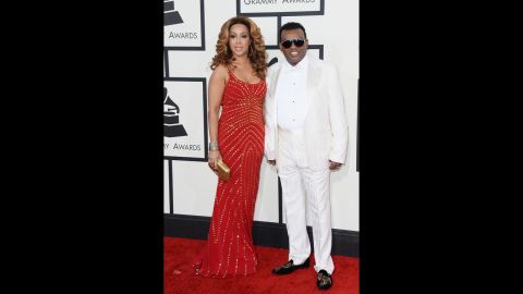 Ronald Isley of the Isley Brothers was the very definition of "so fresh, so clean" as he walked the red carpet with Kandy Johnson Isley.