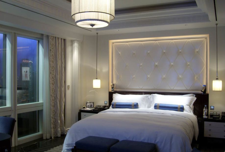 The mock-up rooms are tested for up to a year before the designs are released for building in the properties. The process starts with an artist's rendering, such as this one, of a Deluxe Room at The Peninsula Shanghai, which opened in 2009.
