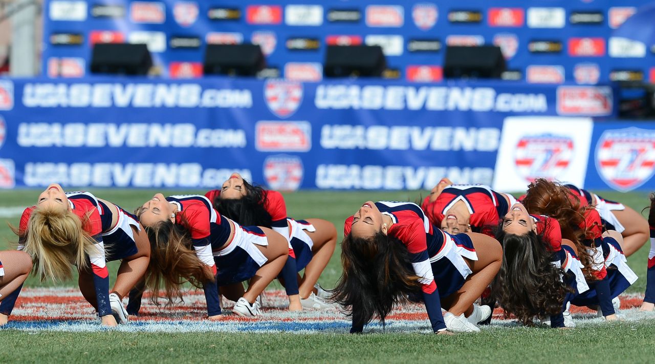 An American sporting event wouldn't be the same withouth cheerleading cheerleaders.