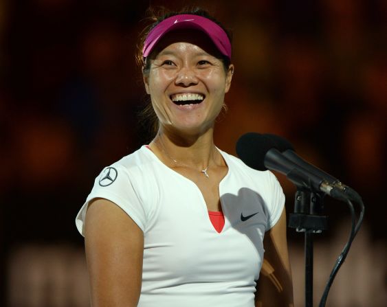 Her light-hearted victory speech in Melbourne on Saturday has been watched more than one million times on the website YouTube.