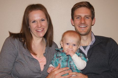 This is Molly Smith; her husband, Brady; and son, Liam. 