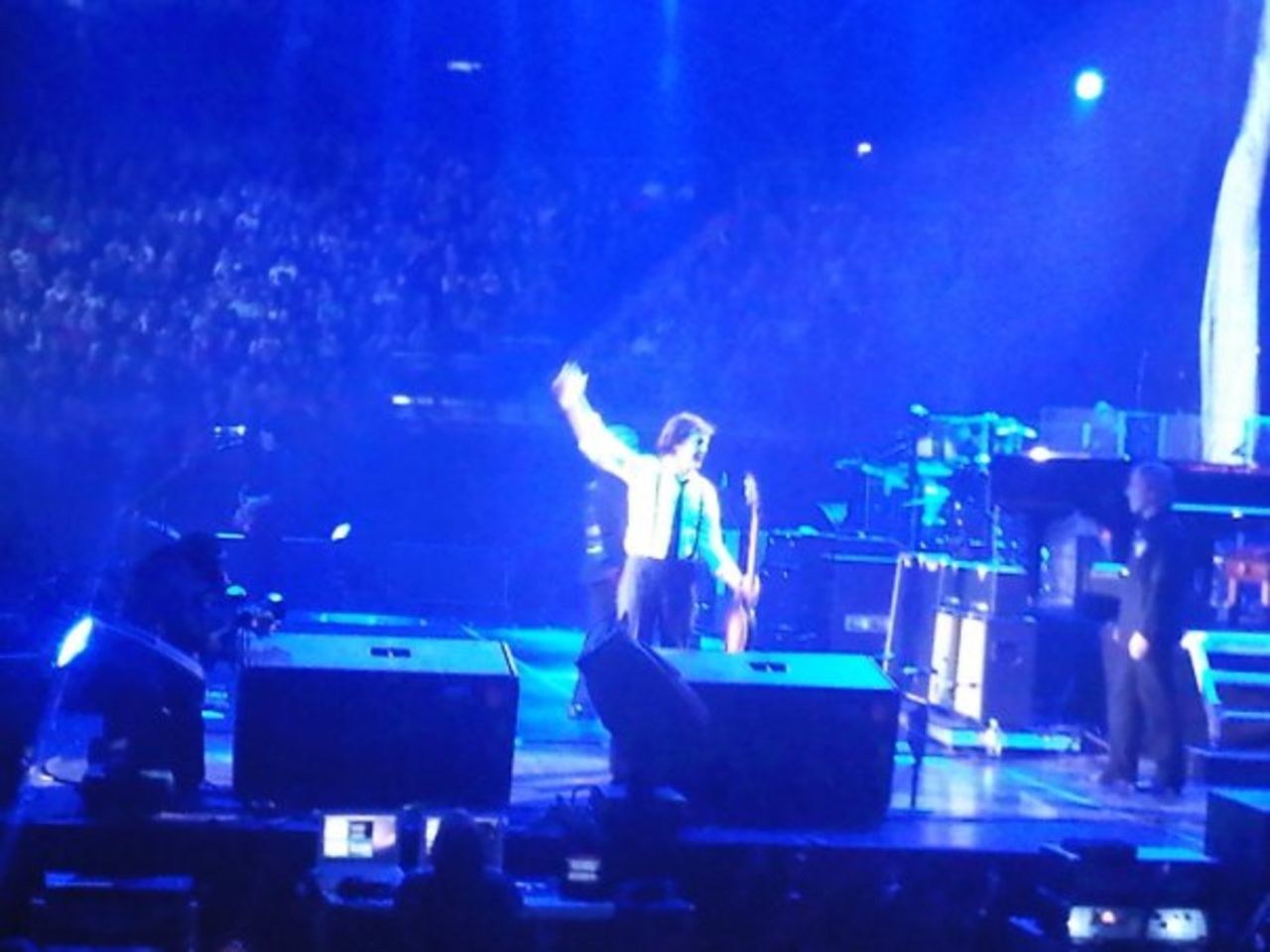 Lifelong Beatles fan <a href="http://ireport.cnn.com/docs/DOC-1077861">Kurt Bentzen </a>of Denmark got this photo of Paul McCartney playing a concert in London in December 2009. He gives The Beatles some of the credit for his mastery of English.