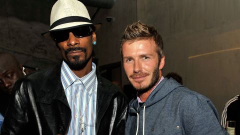 Snoop Dogg, left, and David Beckham are such good friends, <a href="http://www.nme.com/news/snoop-dogg/56893#if5IJwSRhRekX9sO.99" target="_blank" target="_blank">the rapper will preview his songs</a> for the British athlete. "When I make my records, he's one of the first people I send the record to before it's done, even before the label get it," he's said.