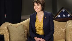 Rep. Cathy McMorris Rodgers, R-Wash., rehearses the Republican response to the State of the Union on Capitol Hill that she will deliver in Washington, Tuesday, Jan. 28, 2014. (AP Photo/Susan Walsh)