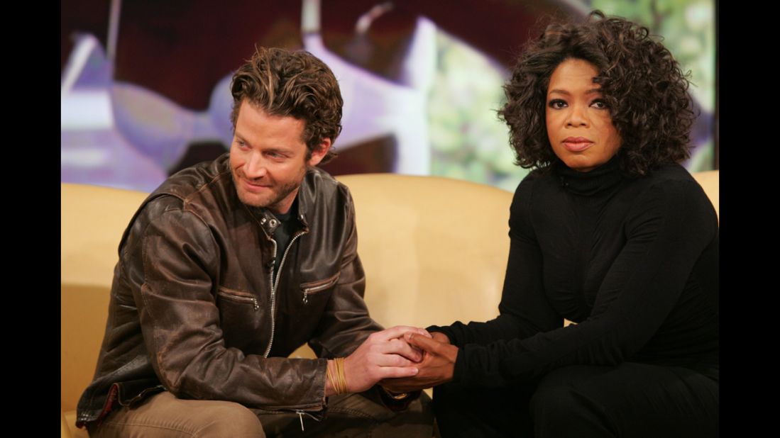 Interior designer and television personality Nate Berkus (seen here with Oprah Winfrey) lost his partner, <a href="http://www.oprah.com/oprahshow/In-Memoriam-Remembering-Oprah-Show-Guests" target="_blank" target="_blank">Fernando Bengoechea</a>, during a 2004 tsunami while the pair was vacationing in Sri Lanka. Berkus is now engaged to Jeremiah Brent. The pair appears in a new Banana Republic campaign featuring real couples.