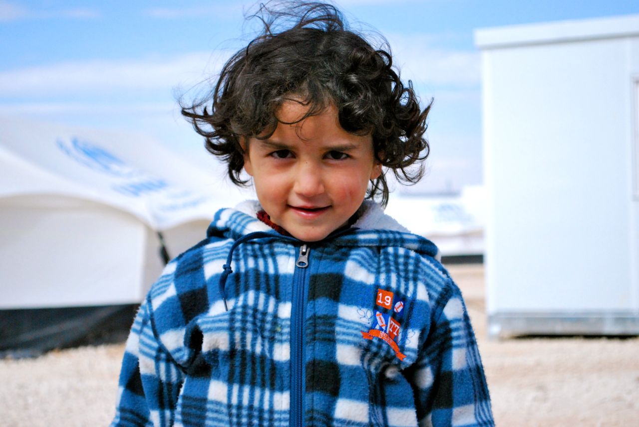 There are three schools in Zaatari, but only about 20% of the children attend class.
