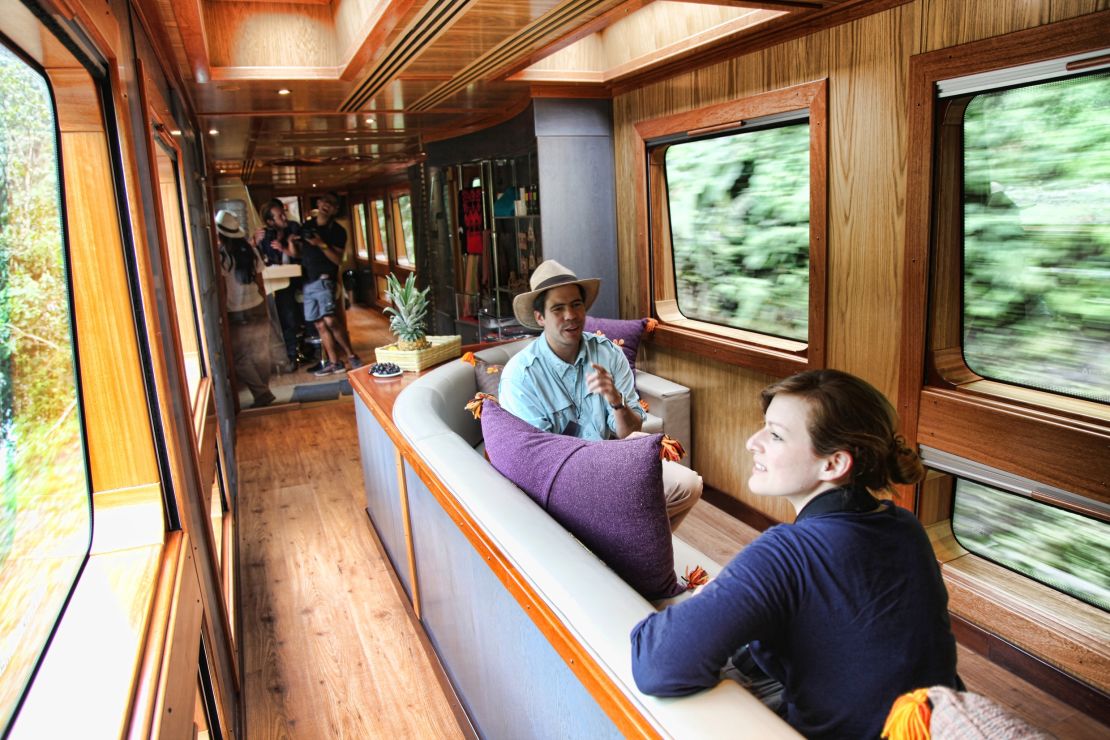 Tren Crucero's four luxury carriages were manufactured in Madrid and hold 54 passengers in total.