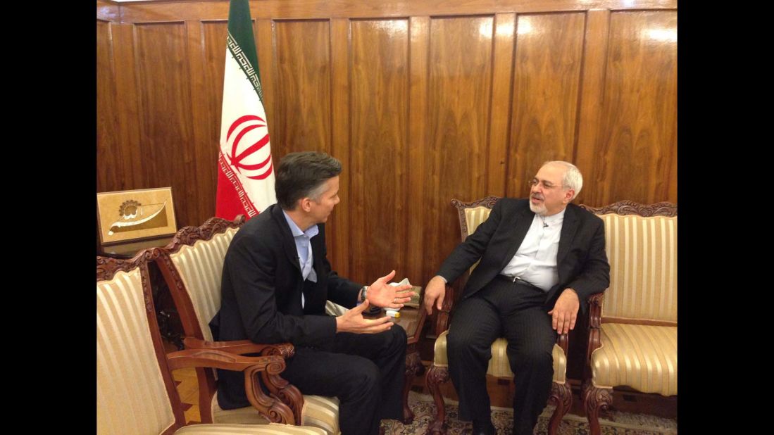 "Here I am sitting down in Iranian FM Zarif's office after his grueling 16-hr working day on January 29.  I sat down with Zarif for an exclusive interview focusing on Iran's reaction to the SOTU speech." - CNN's Jim Sciutto.  Photo by CNN's Jennifer Rizzo.  Follow Jim (<a href="http://instagram.com/jimsciutto" target="_blank" target="_blank">@jimsciutto</a>) on Instagram for more photos from inside Iran.