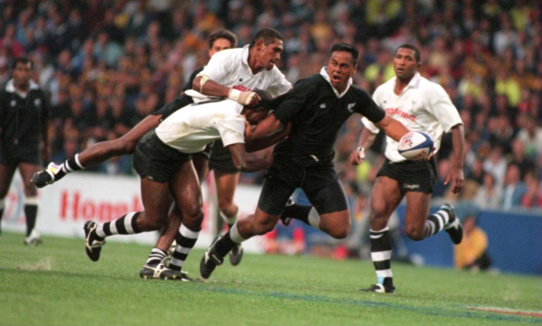 All Blacks legend Jonah Lomu was one of rugby's first global stars.