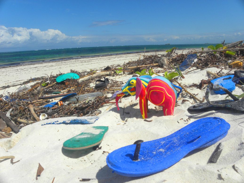 Instead of invading Kenya's white sandy beaches with tonnes of plastic waste washed up on shore, <a href="http://edition.cnn.com/2014/02/05/world/africa/where-do-flip-flops-break-ocean-sole/index.html" target="_blank">Nairobi-based Ocean Sole</a> is a recycling company turning broken flip-flops into whimsical art sculptures. The company sells its fantastical creations to zoos, stores and aquariums across the globe. 