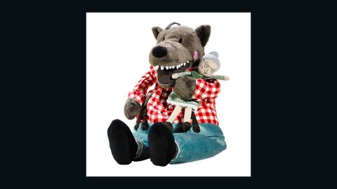 This toy wolf has become a cuddly symbol of disillusionment with Hong Kong's leader.