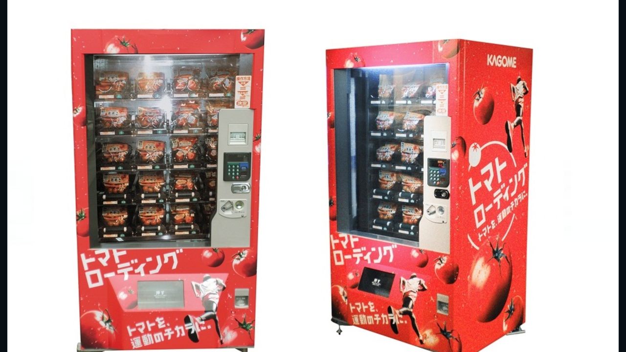 Kagome's tomato vending machine will serve runners
