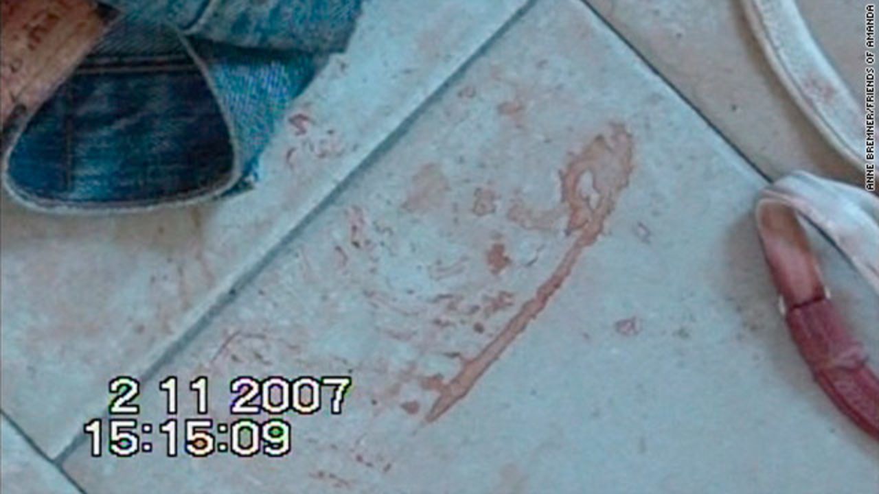<strong>Bloody shoe print in Kercher's room:</strong> The prosecution said the bloody shoe print found next to Kercher's body belonged to Sollecito and placed him in Kercher's room when she was murdered. The defense said that after Guede was found to have a shoe box for shoes matching the print, they argued for a re-examination of the print. Francesco Vinci, a coroner and forensic specialist for Sollecito, testified he believes it was wrongly attributed to Sollecito and belongs to Guede.