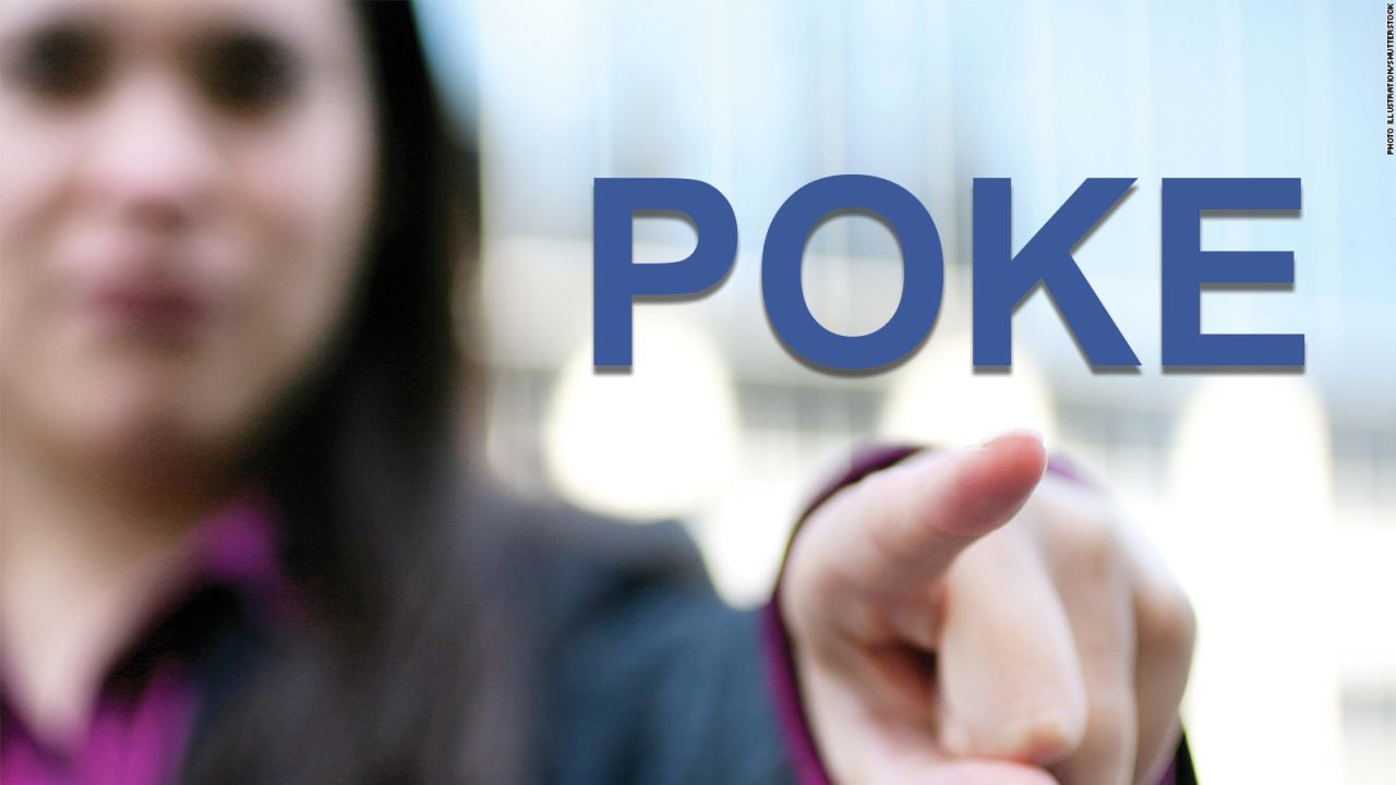 A Facebook "poke," which nobody seems to do anymore, was supposed to be a flirty gesture. 