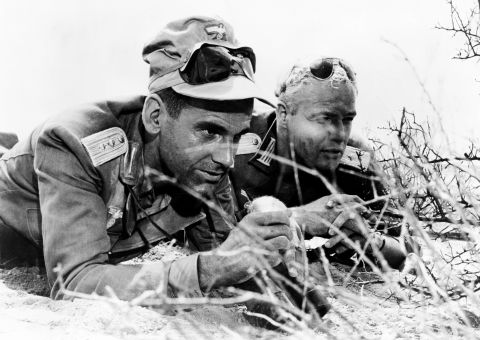 Maximilian Schell appears in "The Young Lions," his film debut, with Marlon Brando in 1958.