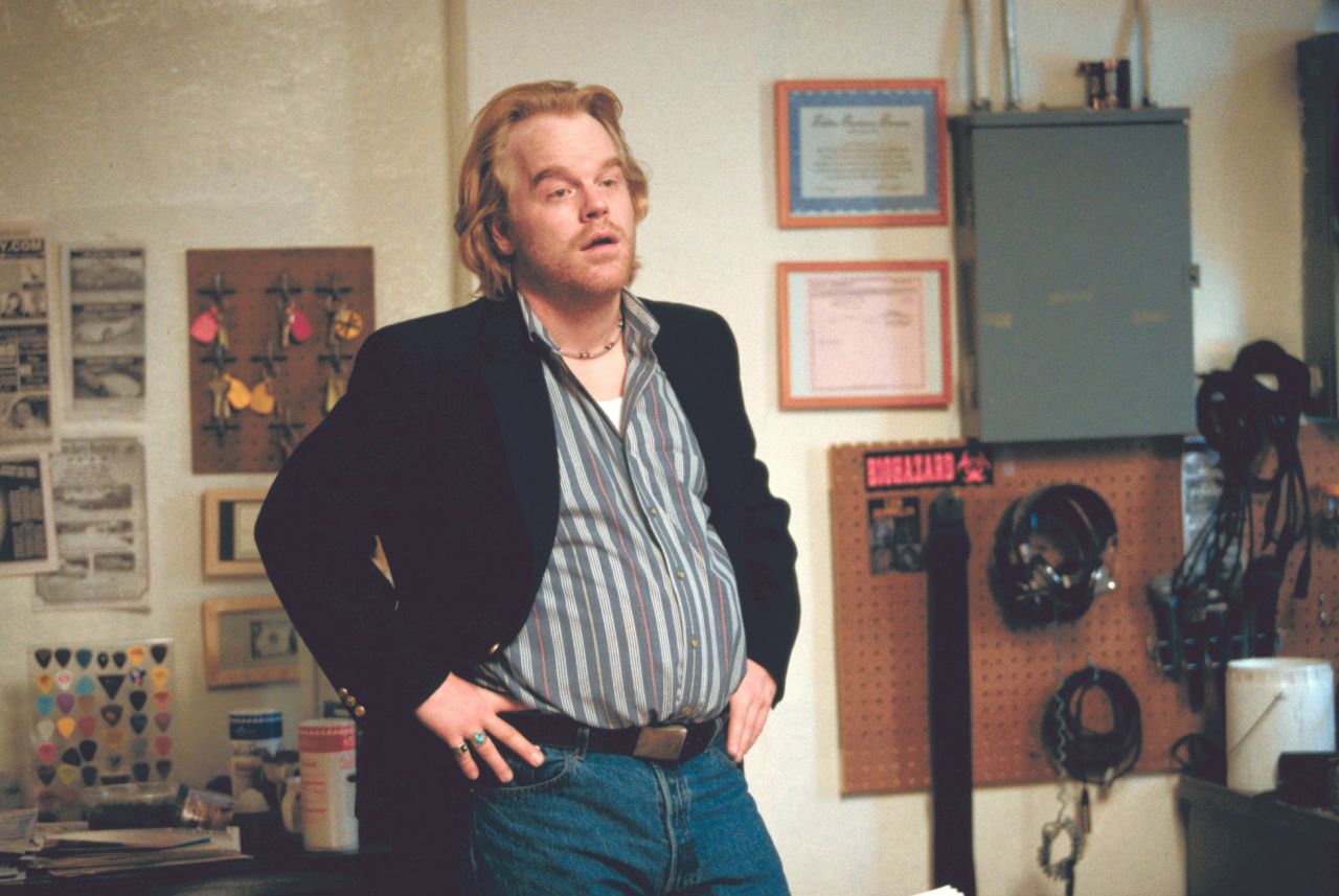 Hoffman plays a phone sex-line supervisor and mattress store owner in 2002's "Punch-Drunk Love."