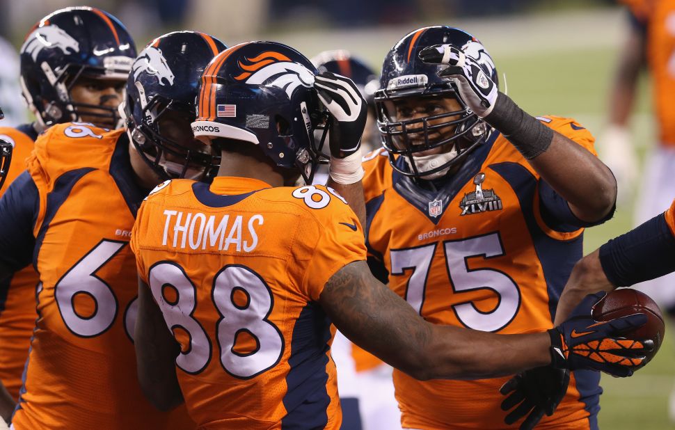 Demaryuis Thomas scored a deserved touchdown in the third quarter to provide a rare moment of success for Denver.