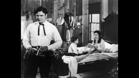 <strong>"Cimarron" (1932):</strong> "Cimarron," based on the Edna Ferber novel, is best remembered for its portrayal of the 1889 Oklahoma Land Rush, which literally featured a cast of thousands. Richard Dix and Irene Dunne star in the film.
