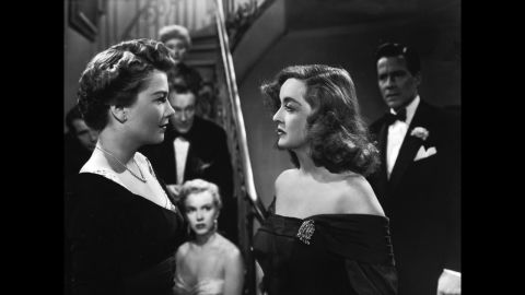 <strong>"All About Eve" (1951):</strong> Director Joseph L. Mankiewicz's screenplay about an aging actress (Bette Davis, right) battling a scheming newcomer (Anne Baxter) remains one of the most quotable movies ever almost 65 years after its release. "All About Eve" held the record for a movie with the most Oscar nominations (14) until "Titanic" tied it in 1997. A young Marilyn Monroe, center, also attracted attention in an early role. As Margo Channing (Davis' character) would say, "Fasten your seat belts, it's going to be bumpy night!"