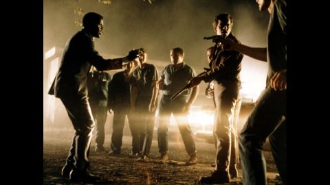 <strong>"In the Heat of the Night" (1968):</strong> Youth-oriented movies began taking over Hollywood by 1967, the year of "Bonnie and Clyde" and "The Graduate." But the best picture winner went to Norman Jewison's "In the Heat of the Night," an old-fashioned crime drama in which an African-American detective (Sidney Poitier, left) goes South to solve a murder, working with a reluctant redneck sheriff (Rod Steiger). Poitier played the role of Virgil Tibbs in two sequels, and the movie later spawned a hit TV series with Carroll O'Connor.