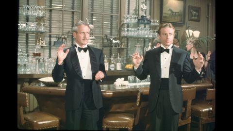 <strong>"The Sting" (1974):</strong> Teaming up again after "Butch Cassidy and the Sundance Kid" (1969), Paul Newman and Robert Redford in best picture winner "The Sting" helped make the buddy film one of the key movie genres of the '70s. The two played con men in 1930s Chicago in the George Roy Hill movie, which featured the music of ragtime composer Scott Joplin.