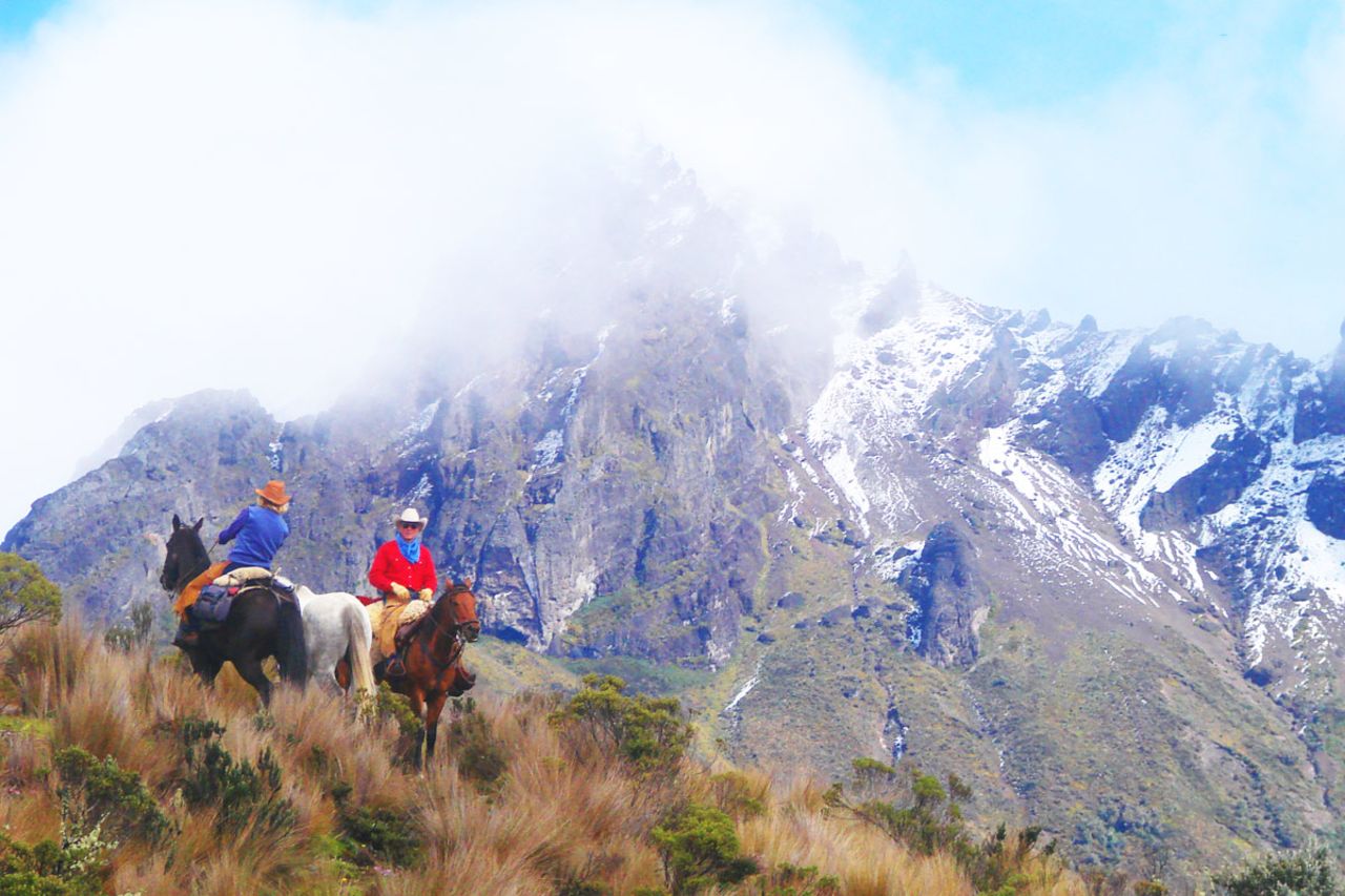 <strong>Avenue of the Volcanoes, Ecuador: </strong>Volcanoes are even more beautiful when you get to sit on a horse and just gape at them. 