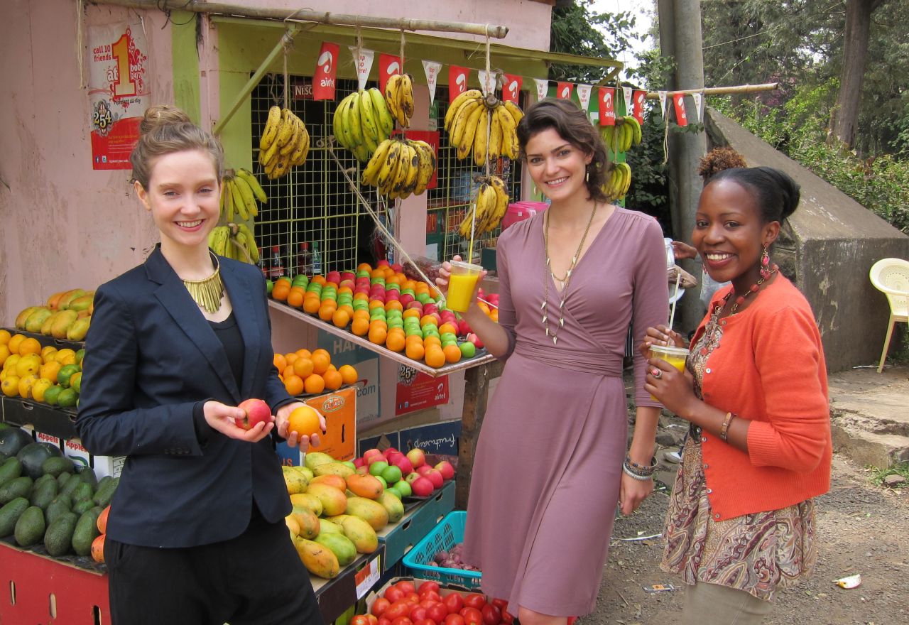The e-commerce platform was launched by Catherine Mahugu (right), Ella Peinovich (middle) and Gwendolyn Floyd.