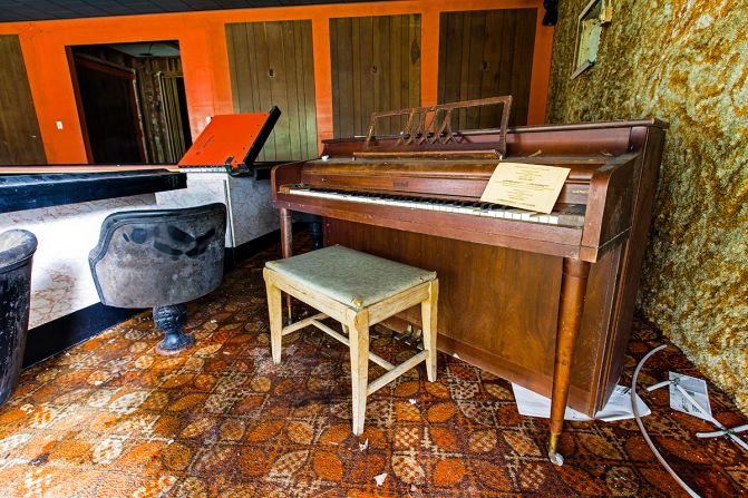 A pianist himself, Dolan couldn't resist photographing and playing an old piano sitting in the hotel bar. "I attempted to play the intro to 'Backstreets' by Bruce Springsteen," Dolan said, "but the keys went down and never came back up." 