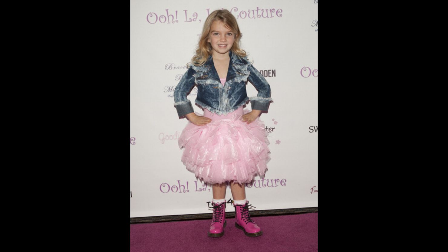 Mia Talerico attends Ooh! La, La! Couture 5th Annual Tutus4Tots Charity Event on February 1, 2014, in Los Angeles. 