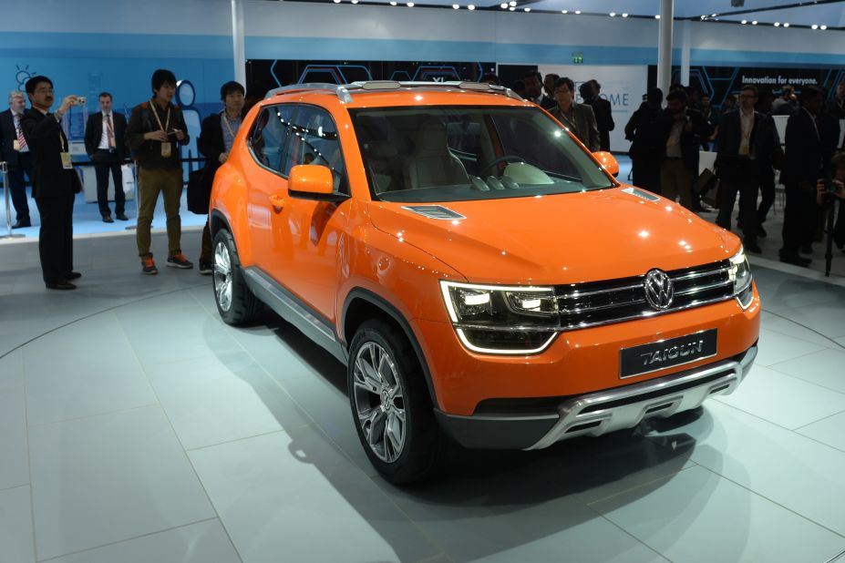 German auto major Volkswagen unveils its concept SUV Taigun for the Indian market.
