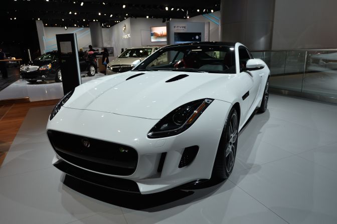 Jaguar's F-Type Coupe, seen here at its unveiling at the North American International Auto Show in January.