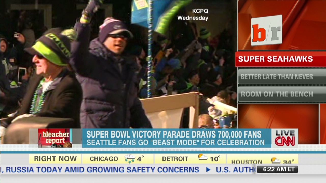 Seattle holds parade for Seahawks