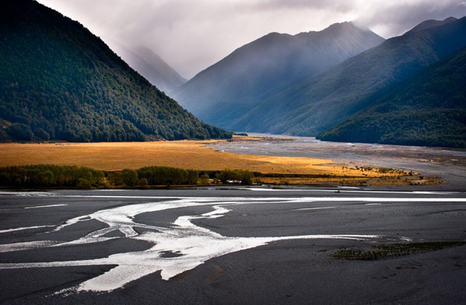 "The braided river banks and mountain light make for some great landscape photography," says Hollman of one of his go-to spots.