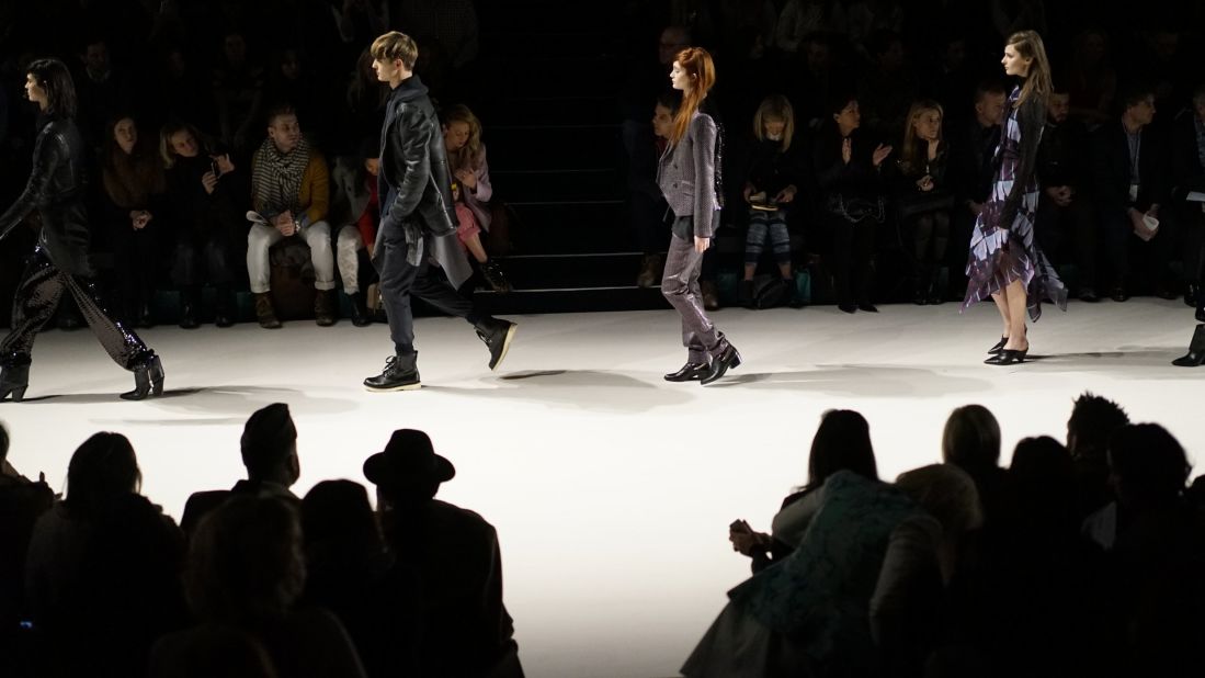 Leather jackets, trench coats and unisex pieces were mainstays during Richard Chai's runway show at Lincoln Center.