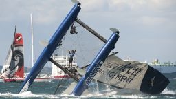 Aberdeen Asset Management capsize in Cowes during a race in 2011