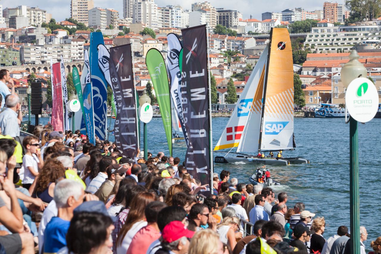 Unlike many other top-class sailing events, fans and spectators are able to get up close and personal with the competitors.